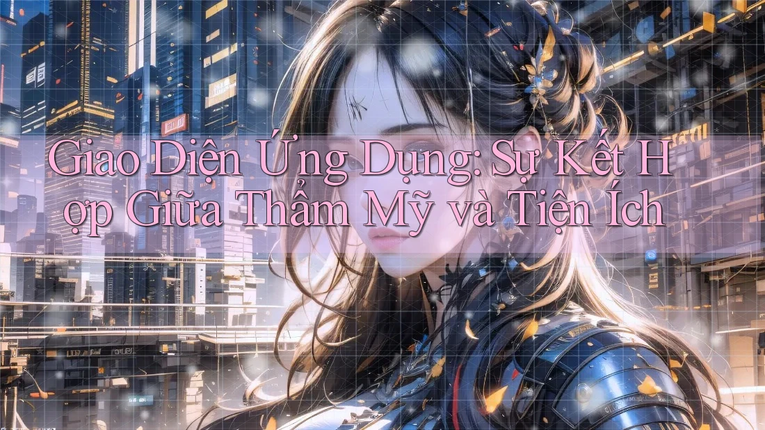 Giao Diện Ứng Dụng: Sự Kết Hợp Giữa Thẩm Mỹ và Tiện Ích