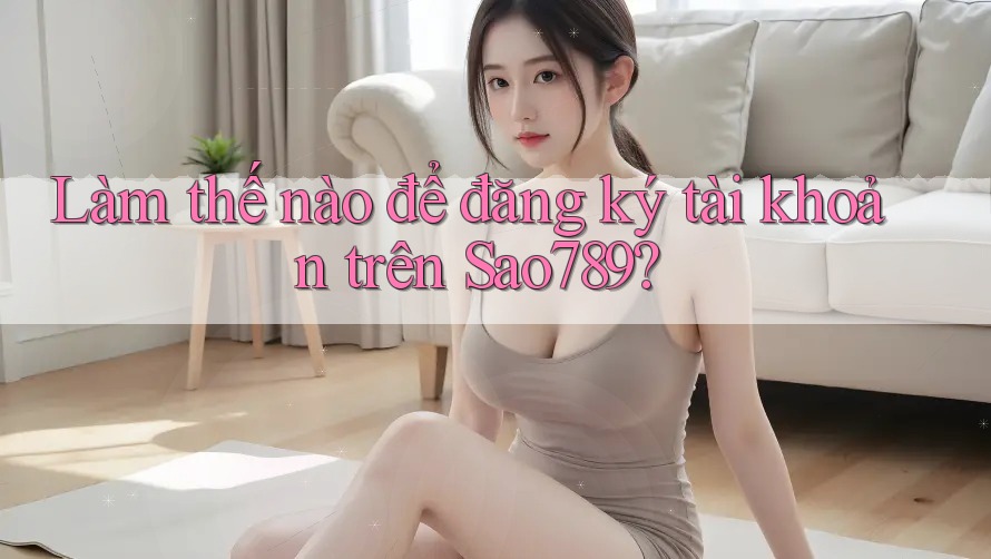 Làm thế nào để đăng ký tài khoản trên sao789?