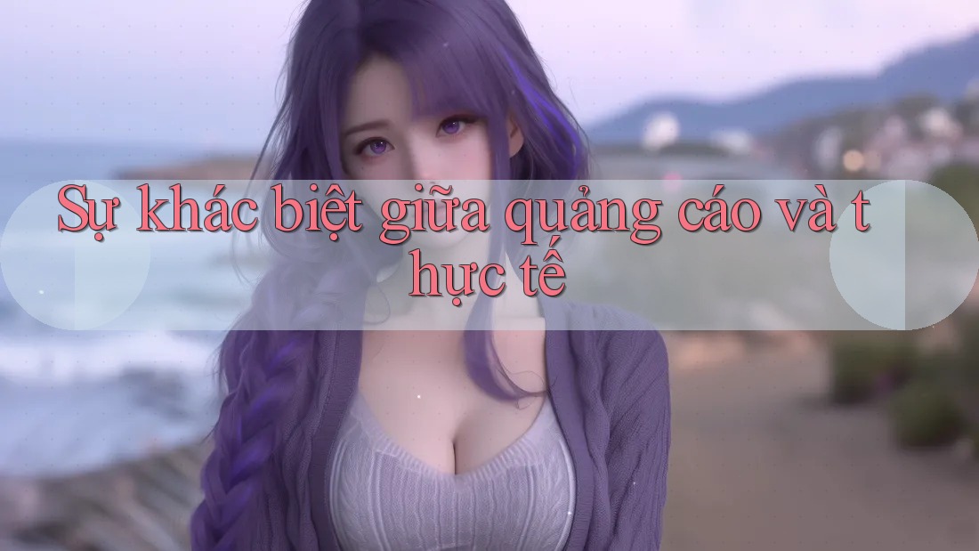 Sự khác biệt giữa quảng cáo và thực tế