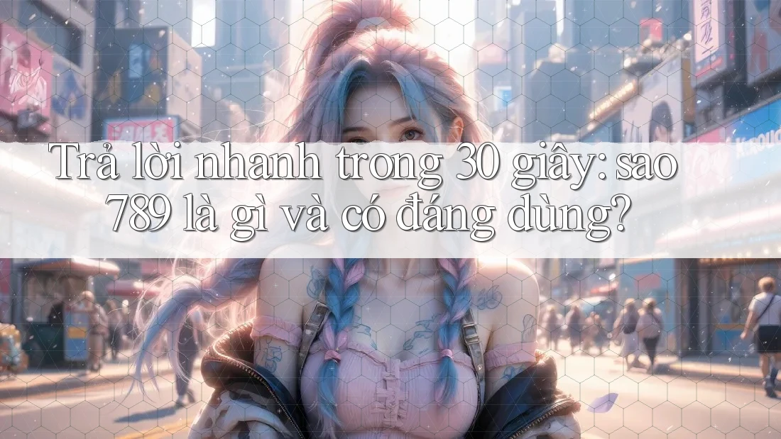 Trả lời nhanh trong 30 giây: sao789 là gì và có đáng dùng?