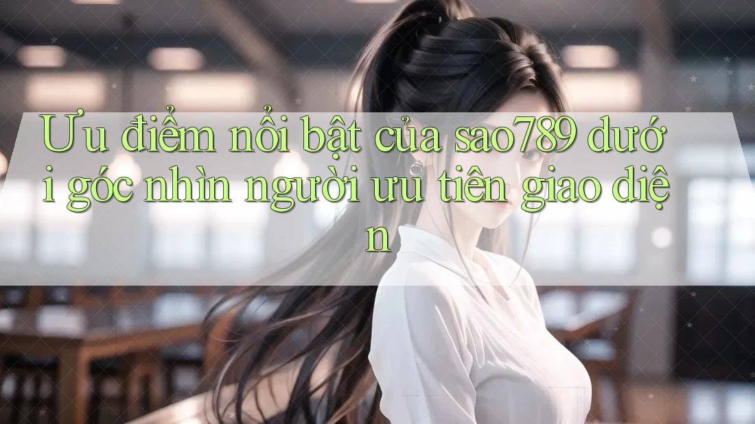 Ưu điểm nổi bật của sao789 dưới góc nhìn người ưu tiên giao diện